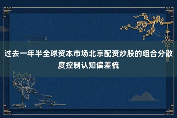 过去一年半全球资本市场北京配资炒股的组合分散度控制认知偏差梳