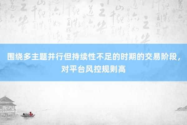 围绕多主题并行但持续性不足的时期的交易阶段，对平台风控规则高