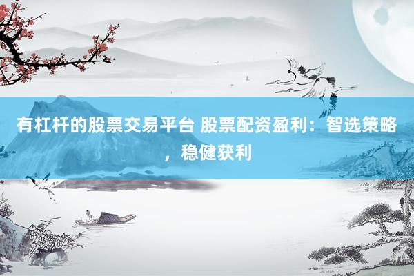 有杠杆的股票交易平台 股票配资盈利：智选策略，稳健获利
