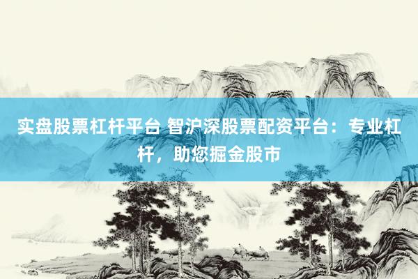 实盘股票杠杆平台 智沪深股票配资平台：专业杠杆，助您掘金股市
